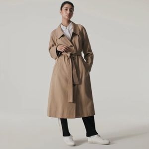 NWT Everlane Women's Gathered Drape Trench in Ash Brown